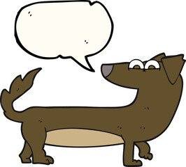speech bubble cartoon dog