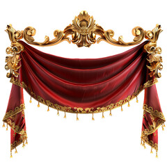 Royal Banner, transparent background, isolated image, generative AI