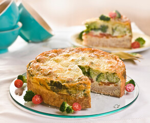 Torta de legume recheada