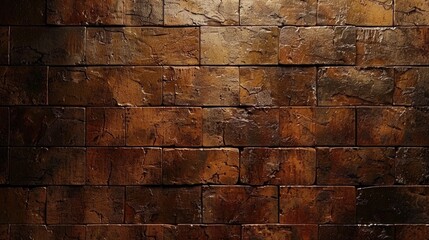 Beautiful abstract brown brick wall background With space for text