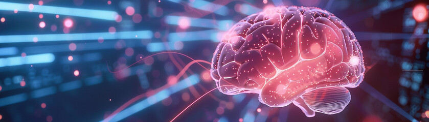 Develop a 3D animated scene that highlights a unique approach to brain health care through advanced diagnostics and treatment