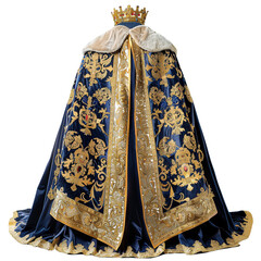Royal Robes, transparent background, isolated image, generative AI