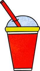 quirky hand drawn cartoon soft drink