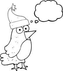 thought bubble cartoon robin