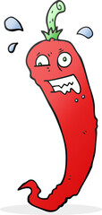hot chilli pepper cartoon