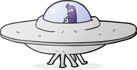 cartoon flying saucer