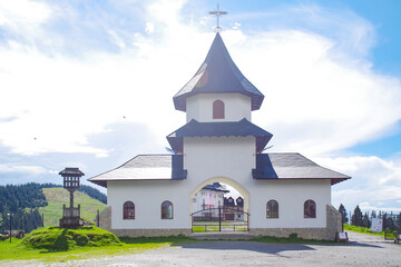 Orthodox church of Prislop Monastery in Maramures county, Romania, Europe