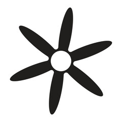 Obraz premium Glyph daisy flower pixel perfect vector icon with white background.