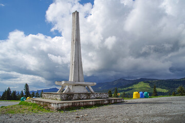 Fototapeta premium View of Prislop Pass in Romania, Europe