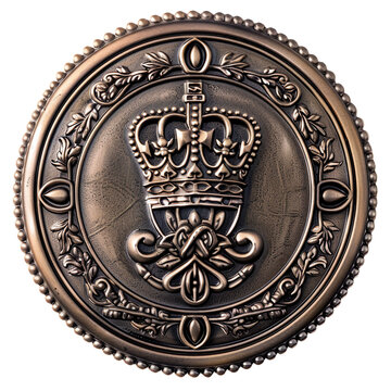 Royal Seal, transparent background, isolated image, generative AI