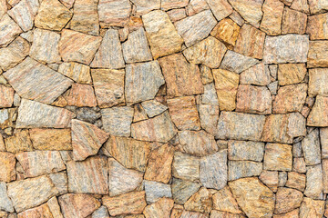 texture pattern of stone wall in Brazil