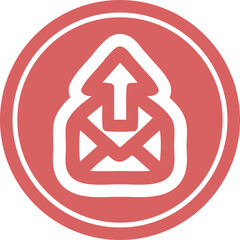 send email circular icon