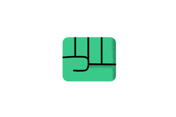 hand, fist, closed, icon symbol, green