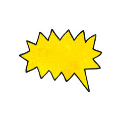 textured cartoon simple shout bubble doodle