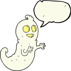comic book speech bubble cartoon ghost