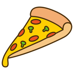 illustration of pizza