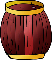 cartoon doodle of a barrel