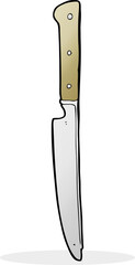 cartoon kitchen knife