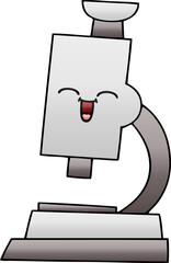 gradient shaded cartoon microscope