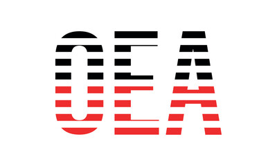 OEA three initial letter iconic line negative space minimal logo design vector template. monogram, abstract, wordmark, business, typography, minimalist, brand, company, flat, modern, unique, simple