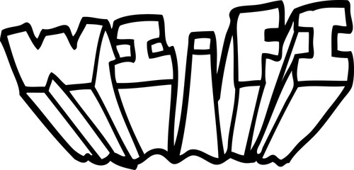 line drawing cartoon tablets