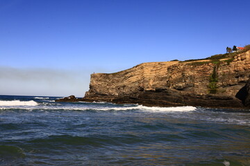 Fototapeta na wymiar View on the Zambujeira do Mar beach at the west coast of Portugal