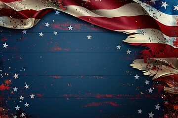 Celebrate patriotism with this vibrant background, featuring room for your text or copy to convey your message with pride
