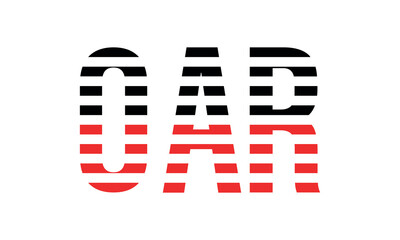 OAR three initial letter iconic line negative space minimal logo design vector template. monogram, abstract, wordmark, business, typography, minimalist, brand, company, flat, modern, unique, simple