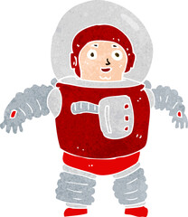 cartoon space man © lineartestpilot
