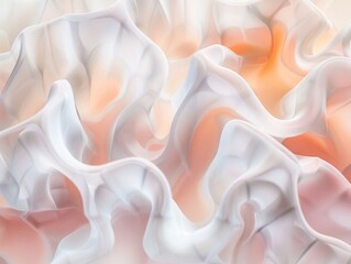 Abstract membrane in motion soft gradients and subtle textures for soothing inspirational backgrounds
