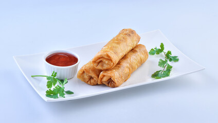 Crispy and delicious vegetable rolls