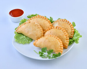 Delicious stuffed samosa, a healthy and spicy snack food