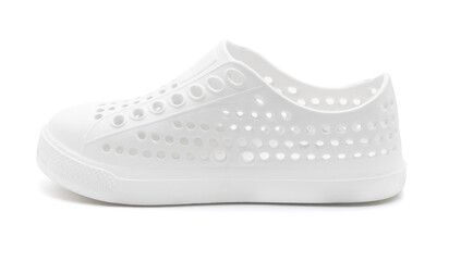 New unbranded native rubber white kids shoes, slip on shoes waterproof sandals, ultralight and comfortable classic slip-on style