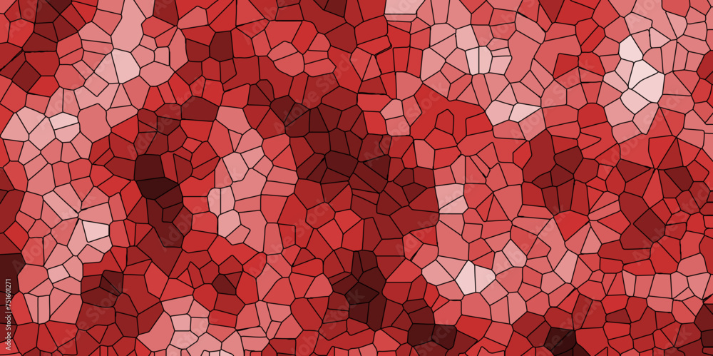 Poster abstract multicolor broken stained-glass background with line. geometric seamless pattern with trian