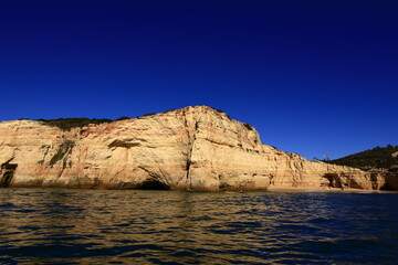 Fototapeta na wymiar View of the Algarve coast which is an administrative region located in the south of mainland Portugal