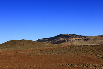 View on a mountain in the Middle Atlas which is a mountain range in Morocco