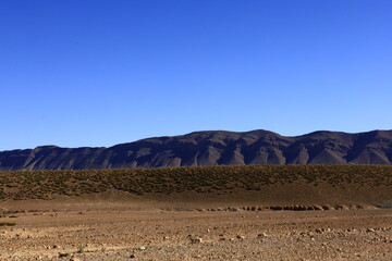 View on a mountain in the Middle Atlas which is a mountain range in Morocco