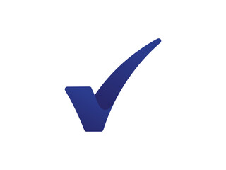 Letter V with check mark logo icon design template elements