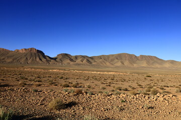 View on a mountain in the Middle Atlas which is a mountain range in Morocco