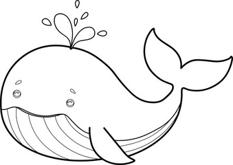 Whale Outline