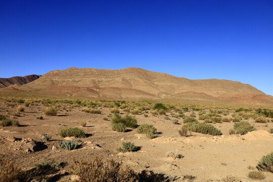 View on a mountain in the Middle Atlas which is a mountain range in Morocco