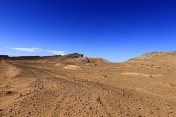 View on a mountain in the Haut Atlas located in Morocco.