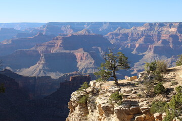 View of the Grand Canyon National Park. USA September 2023.