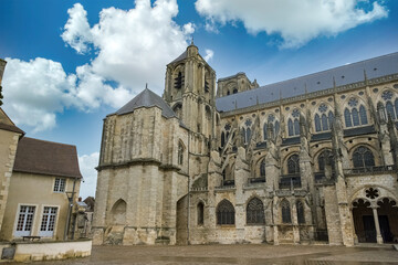 Fototapeta na wymiar Bourges, medieval city in France, the Saint-Etienne cathedral