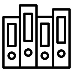 archive icon, Binder icon. paper book binder