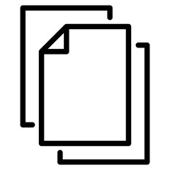 Bunch of notes or stack of documents icon