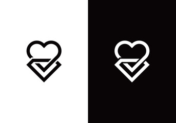 Diamond Heart Jewellery Logo Concept sign icon symbol Design. Heart Diamond Jewelry Logotype. Vector illustration logo template