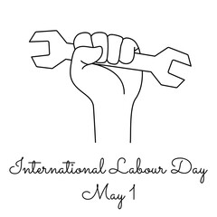 line art of International Labour Day good for International Labour Day celebrate. line art. illustration.