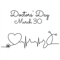 line art of Doctors' Day good for Doctors' Day celebrate. line art. illustration.