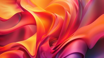 Mesmerizing abstract background: smooth shapes in harmonious blend
